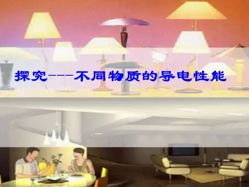 不同物质的导电性能
