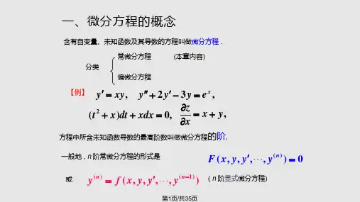 高等数学 常微分方程PPT课件