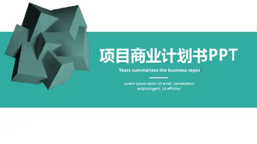 商业计划书模板PPT