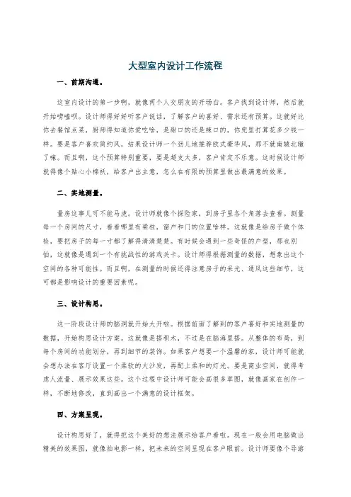 大型室内设计工作流程