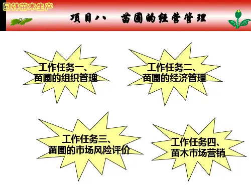 园林苗木生产-资料