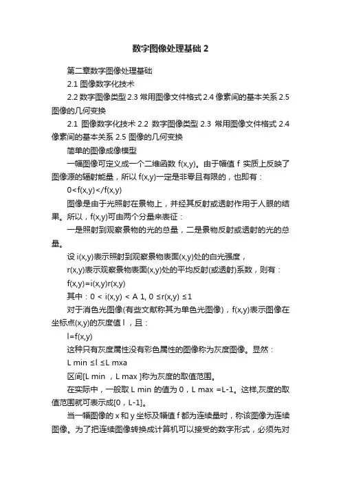 数字图像处理基础2