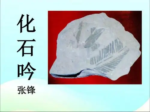 《化石吟》PPT课件4 (共21张PPT)