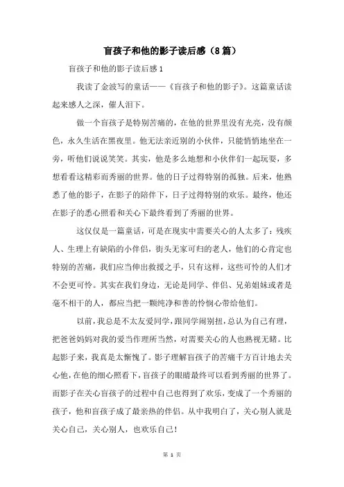 盲孩子和他的影子读后感(8篇)