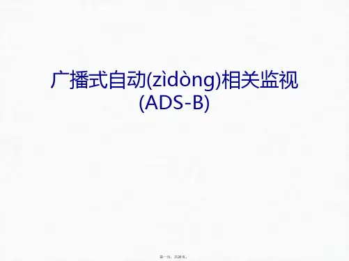 最新广播式自动相关监视(ADS-B)培训课件精品课件