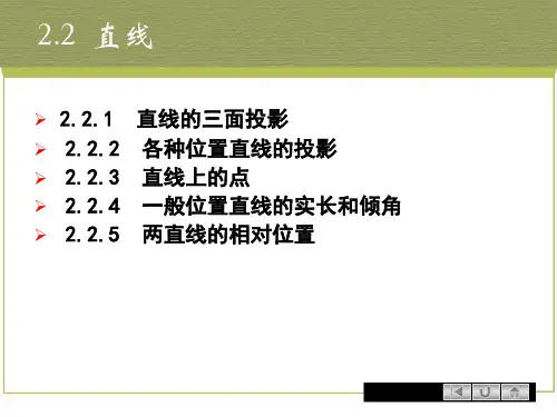 《画法几何-直线》课件
