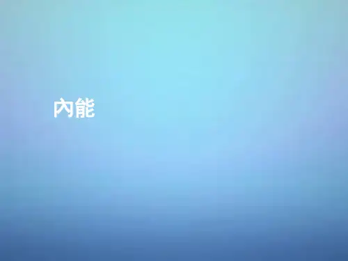 人教版高中物理课件-内能