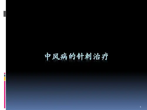 中风病的针刺治疗.ppt