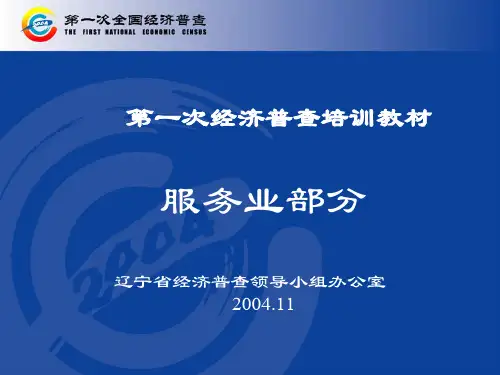 经济普查服务业普查培训