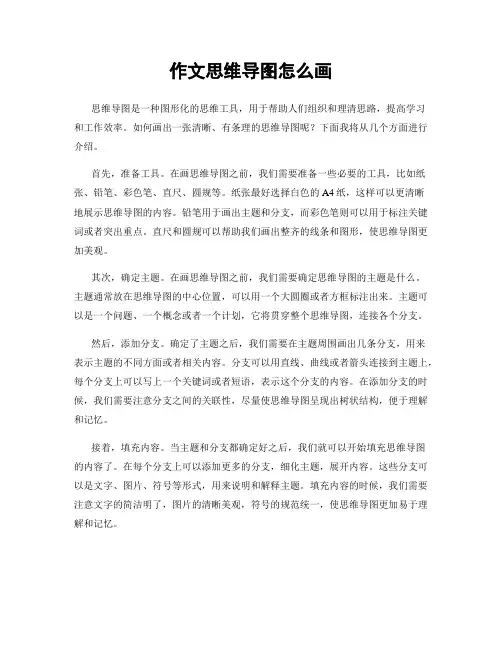 作文思维导图怎么画
