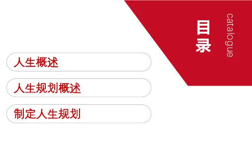 扁平商务风创意人生规划培训PPT专题演示