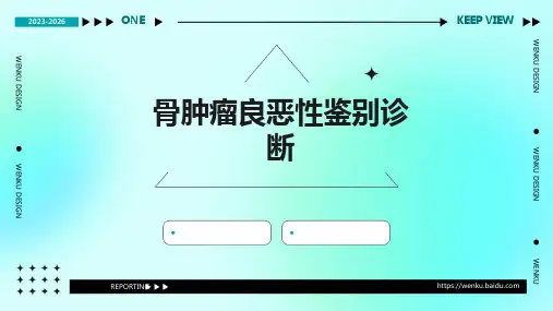 骨肿瘤良恶性鉴别诊断PPT