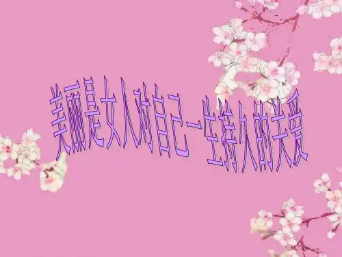 美容讲座PPT