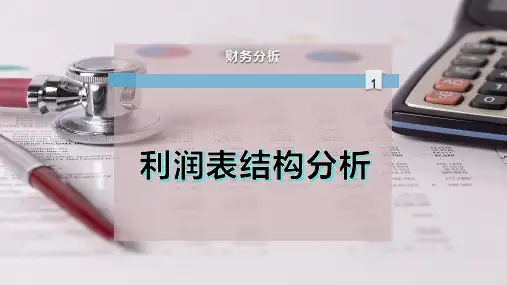 利润表结构分析