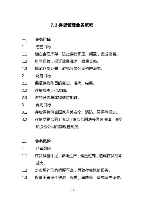 中国石化公司内部控制与业务流程汇总96
