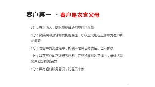 阿里价值观描述