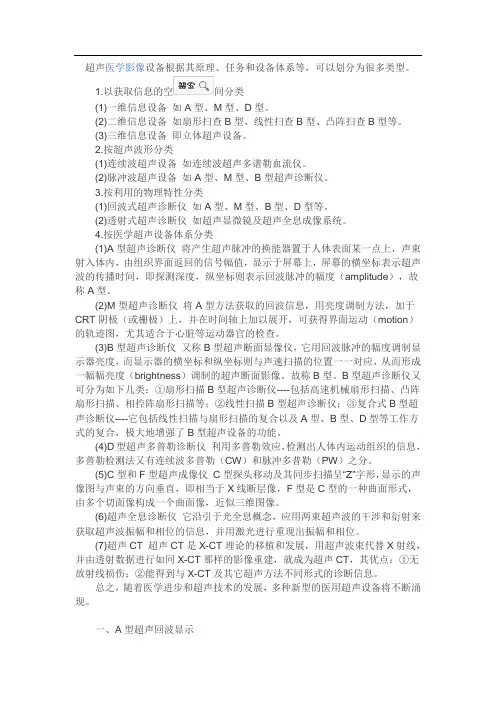 超声分类