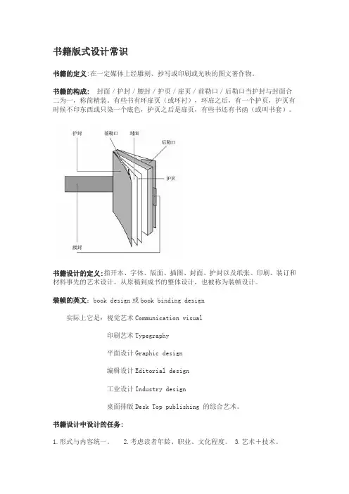 书籍版式设计常识