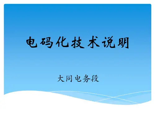 电码化技术说明 ppt课件