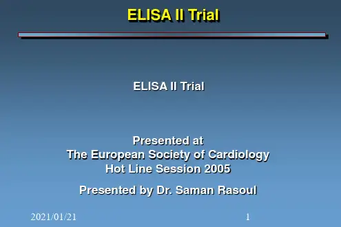 ELISA II研究PPT教学课件