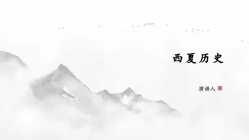 西夏的历史