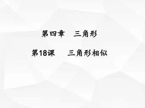 三角形相似中考总复习原创课件