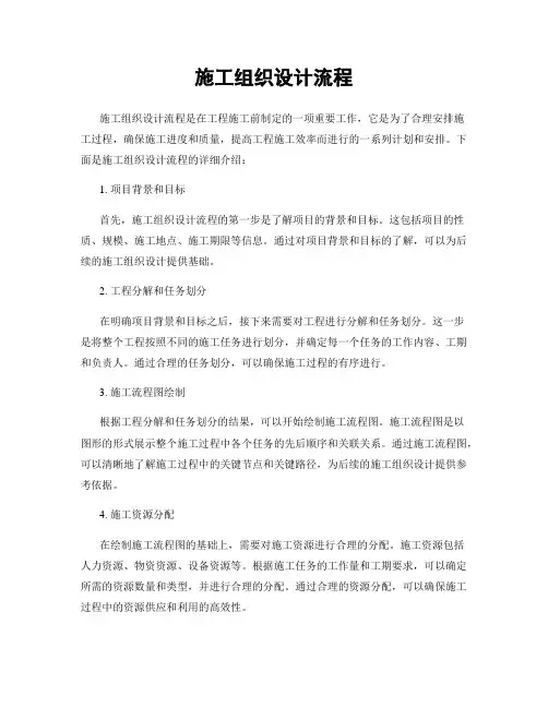 施工组织设计流程
