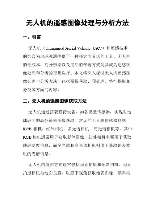 无人机的遥感图像处理与分析方法