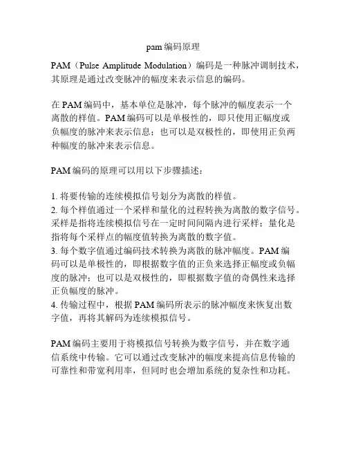 pam编码原理