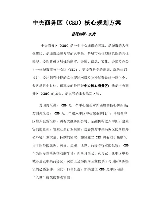 【VIP专享】中央商务区(CBD)核心规划方案