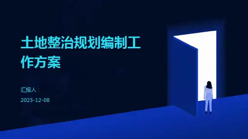 土地整治规划编制工作方案