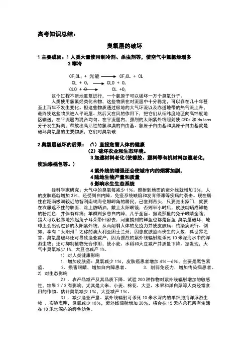 大气环境问题--臭氧