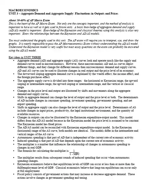 MACROECONOMICSUNIT3–AggregateDemand…