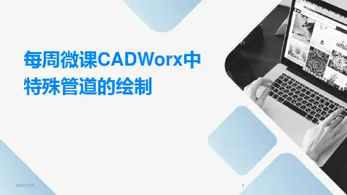 2024版每周微课CADWorx中特殊管道的绘制