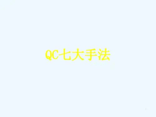 质量分析七大手法
