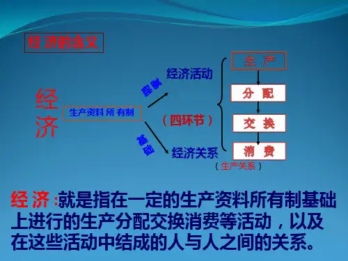 2018高三一轮复习经济生活第一课zlb