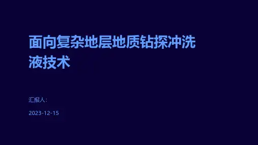 面向复杂地层地质钻探冲洗液技术