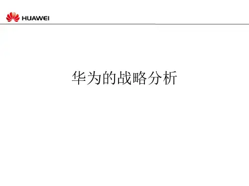 华为的战略分析