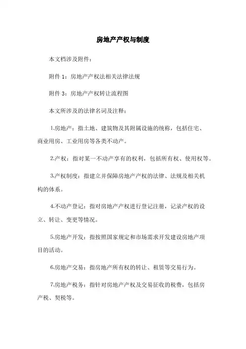 房地产产权与制度