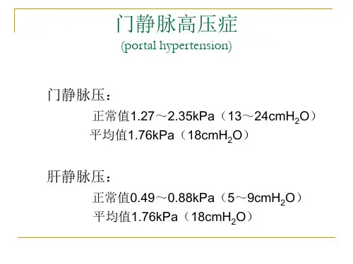 门静脉高压诊治ppt课件
