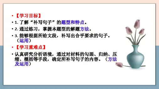 补写句子ppt课件