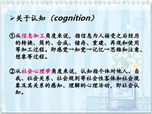 认知疗法基本理论教学用PPT课件