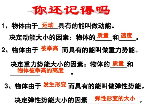 人教版九年级物理内能课件ppt