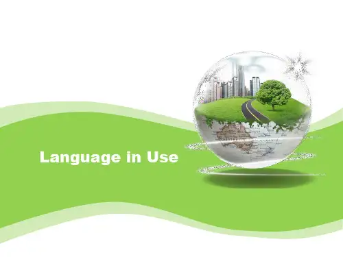 Language in Use-chapter8