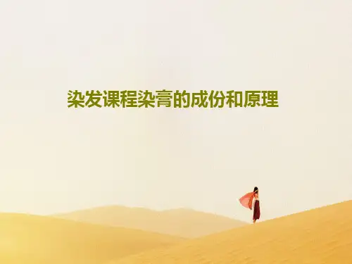 染发课程染膏的成份和原理共34页