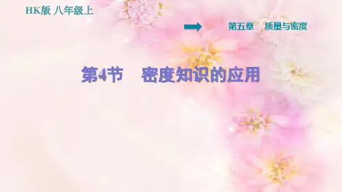 密度知识的应用教学课件