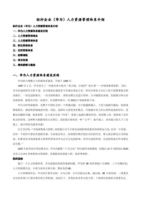 华为公司人力资源管理全模块分析