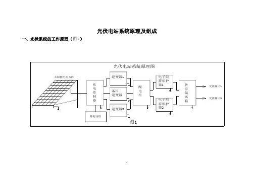 光伏电站系统原理及组成