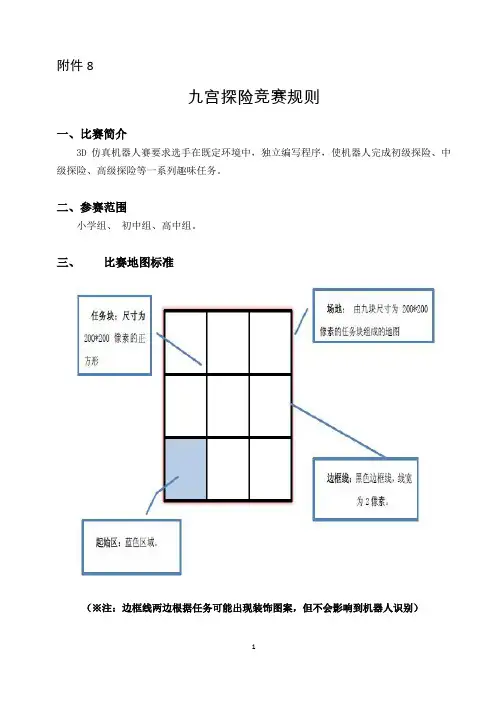 省赛虚拟项目：九宫探险竞赛规则