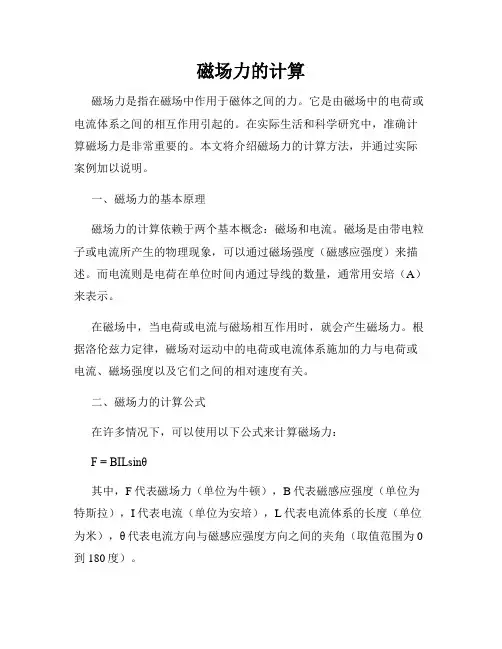 磁场力的计算